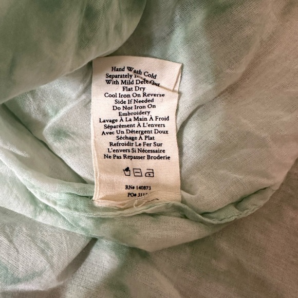 Love Shack Fancy Mint Green Ruffle Mini Skirt Size XS - Picture 10 of 12